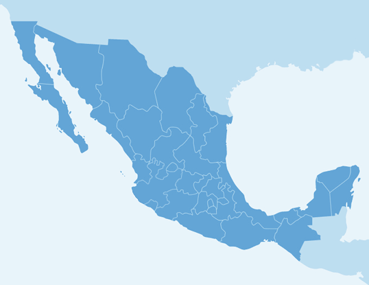 Mapa de la República Mexicana